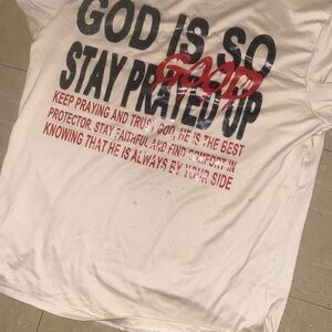 White Graphic Men's Shirt